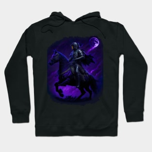 "Warrior of the Night: A Magical Warrior Embracing Splendor" Hoodie